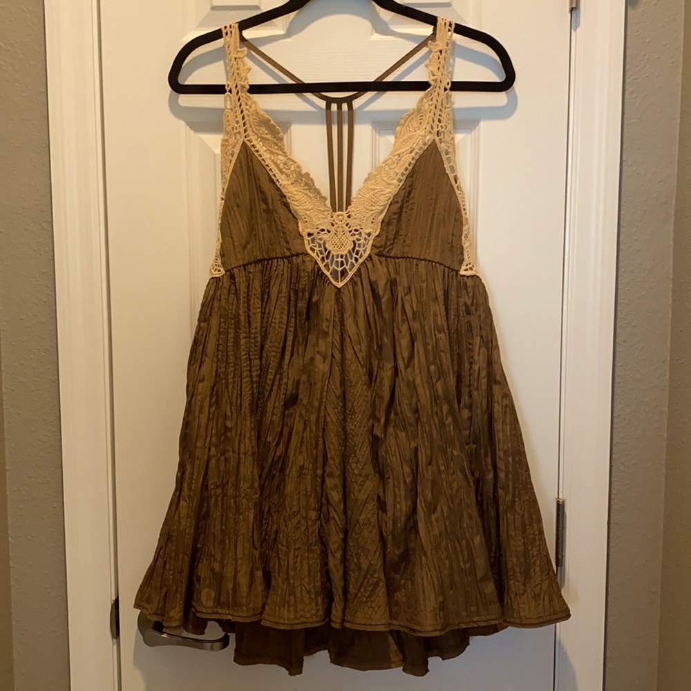 Free People Open Back Mini Dress